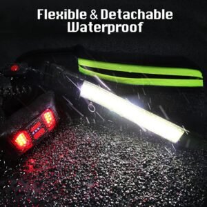 Running Light, 1000Lumens Running Belt Running Gear with 230°Rechargeable Night ...