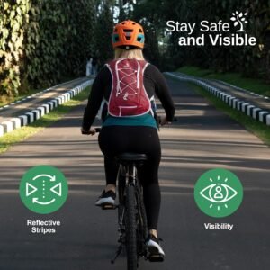 TIMSHEL Hydration Backpack with 2L Water Bladder - Waterproof Helmet Mesh Water ...