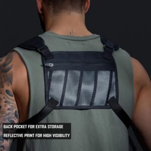 MVRK Water Resistant Chest Pack - Minimalist Running Pack For Workouts, Running ...