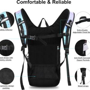 Hydration Backpack Pack, Water Backpack 20L Capacities Included 2L Hydration Bla...