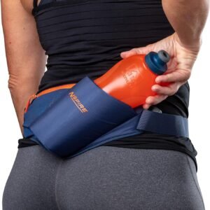 Nspire Hydration Waist Pack Bottle with 18oz Flask and Storage Area – Running, H...