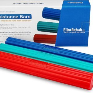 FlintRehab Twist Hand Exerciser Flexible Bars (3 Pack) - Flex Therapy Bar Streng...