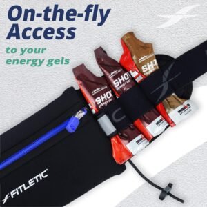 Fitletic Ultimate I Race Running Belt for Triathlons, Marathons – Water Resistan...