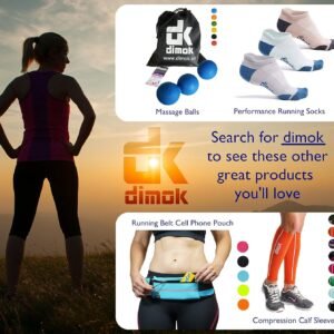 dimok Athletic Knee Brace Compression Sleeve Leg Support for Lifting Running Spo...