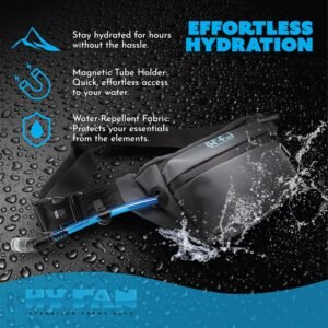 Handy On-The-Go Hydration Water-Repellent Malecon Premium Pack, Includes Magneti...