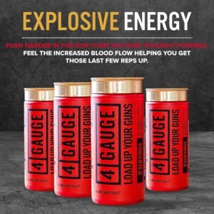 4 Gauge Explosive Preworkout without The Jitters | 30 Servings | Nitric Oxide Bo...