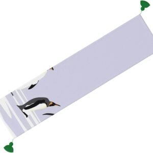 Abstract Hand washableChristmas Table Runner,Multicolor Uniforms Woman,Winter Xm...