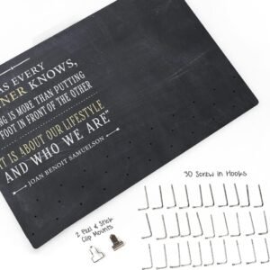 Gone For a Run Hooked On Medals and Bibs | Medal Hanger and Bib Display | As Eve...