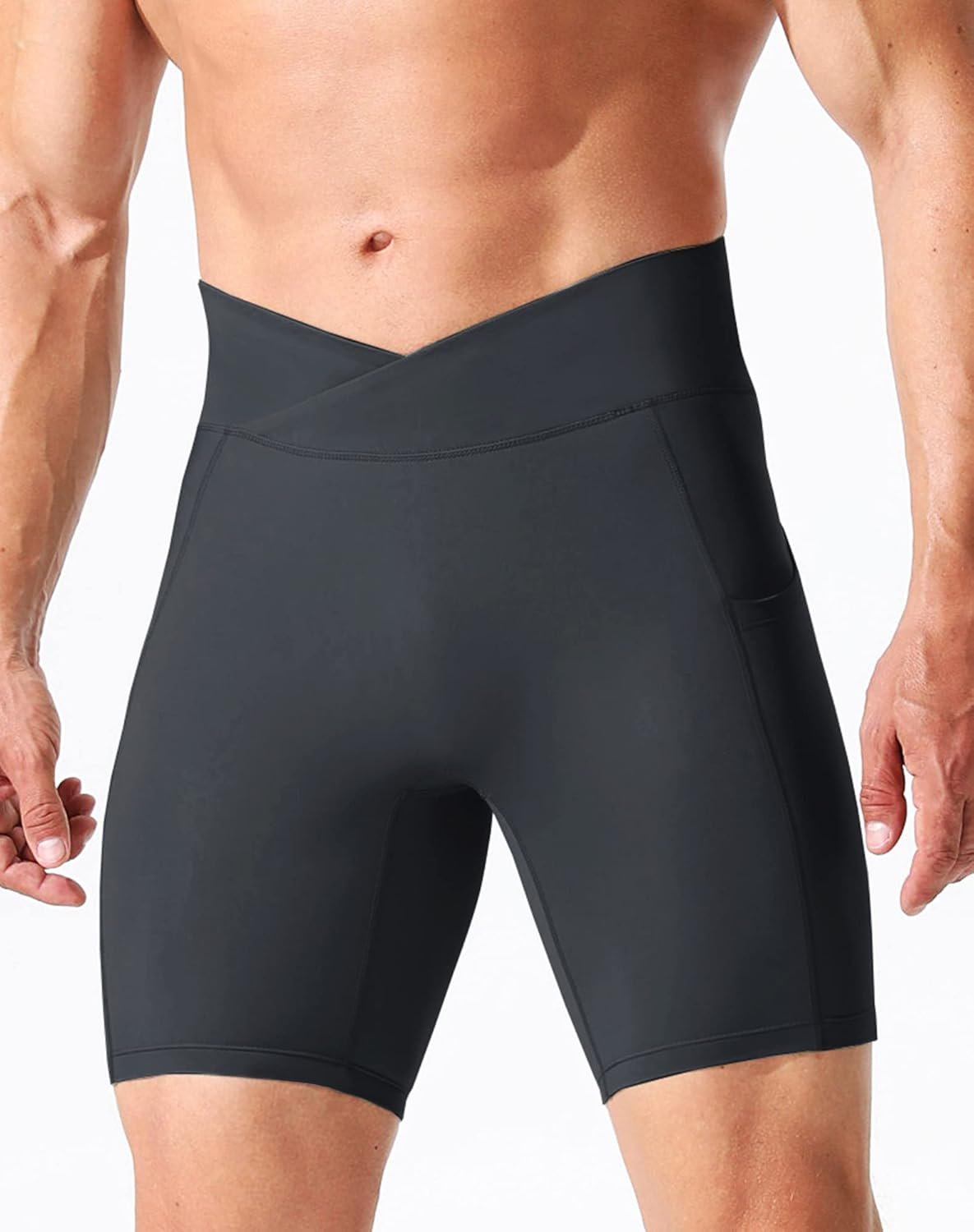NELEUS Men's Compression Short with Pocket Dry Fit Yoga Running Shorts Pack of 3