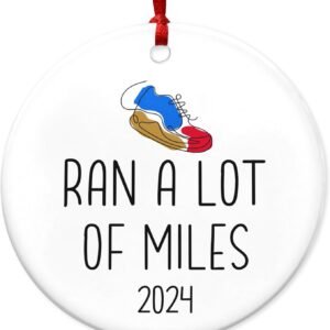 FLAGWIX Running Gifts for Women, Christmas Ornaments 2024 - Christmas, Running G...