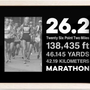 Gone For a Run Premier Running Photo Frame | 26.2 Math Miles