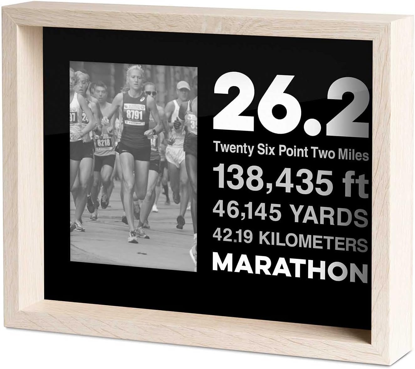 Gone For a Run Premier Running Photo Frame | 26.2 Math Miles