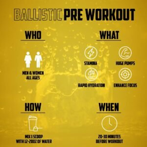 BALLISTIC Pre Workout | #1 New Pre Workout Powder w/ Nitric Oxide Booster, Elect...