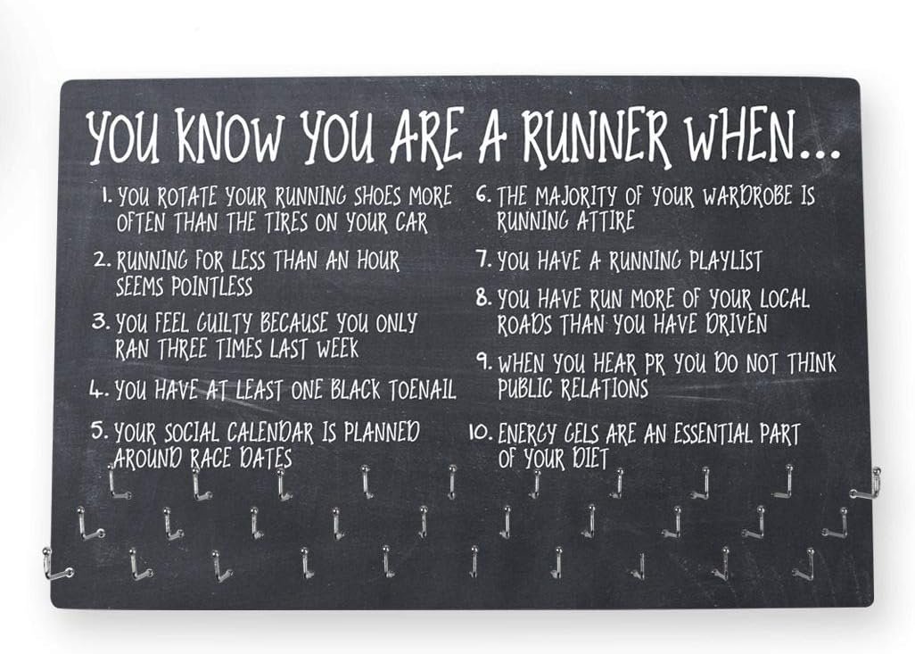 Gone For a Run Hooked on Medal Hanger | You Know You're a Runner When