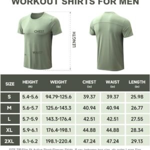 3 Pack Men Gym Tops for Men Running Shirts Men Quick Dry Sport Training Short Sl...