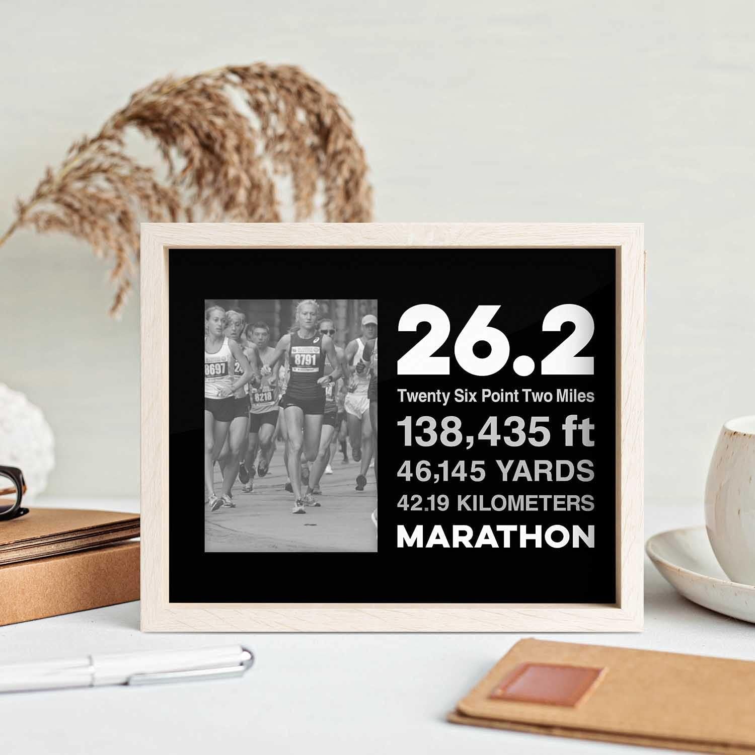 Gone For a Run Premier Running Photo Frame | 26.2 Math Miles