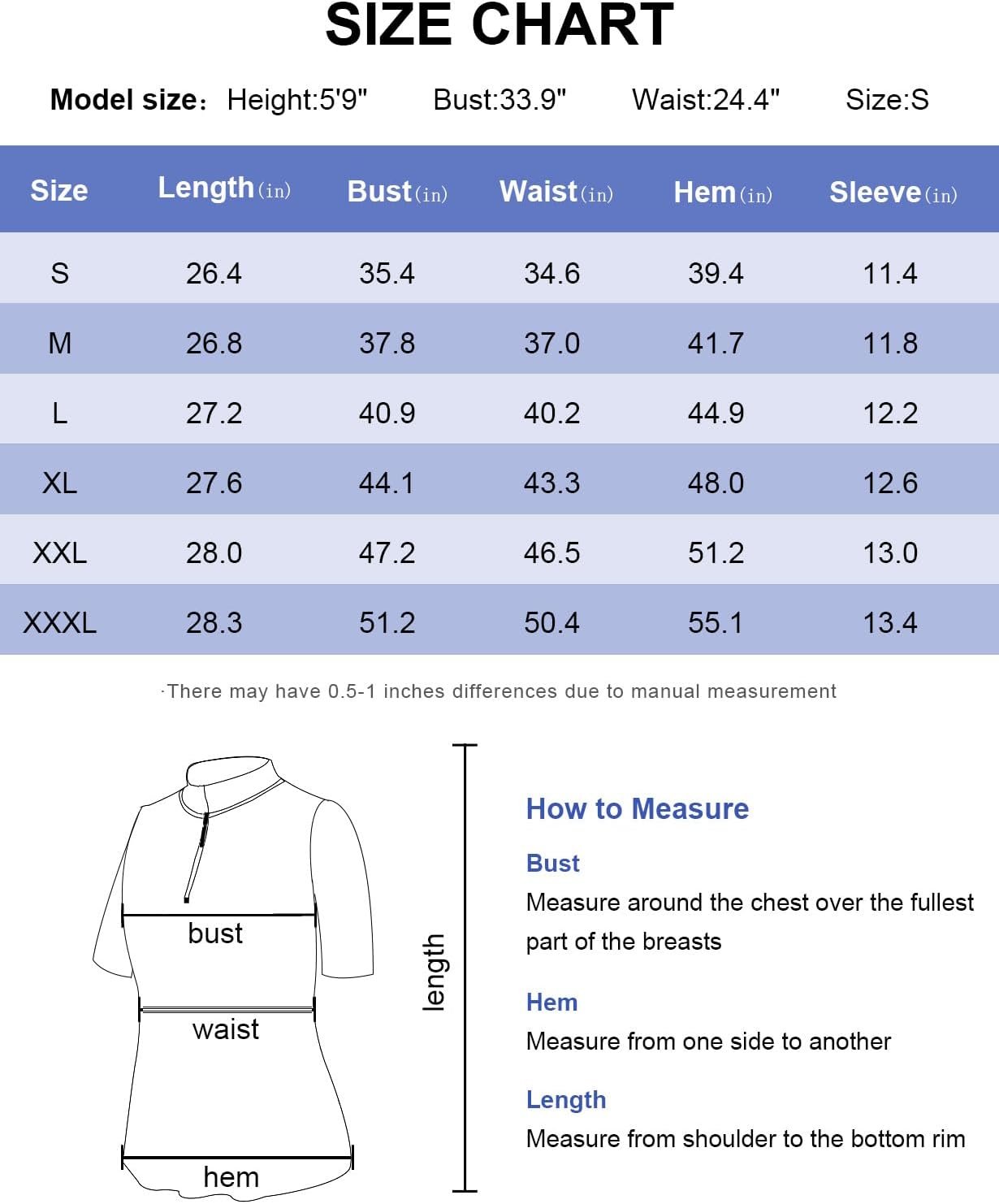 Tanst Sky Women's Golf Polo Shirts Zip Short Sleeve Collared Asymmetrical Hem To...
