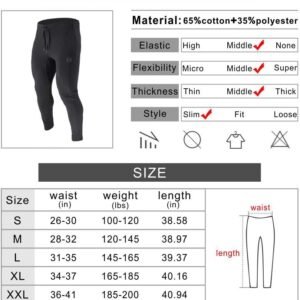 BROKIG Mens Zip Joggers Pants - Casual Gym Workout Track Pants Comfortable Slim ...