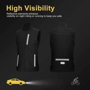 33,000ft Men's Windproof Lightweight Golf Vest Outerwear with Pockets, Softshell...