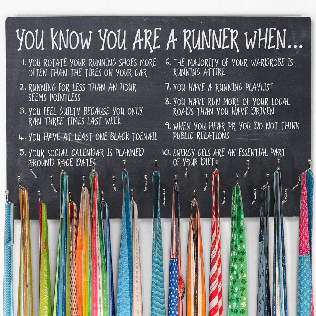 Gone For a Run Hooked on Medal Hanger | You Know You're a Runner When