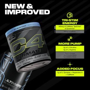 Cellucor C4 Ultimate Pre Workout Powder - Sugar Free Preworkout Energy Supplemen...