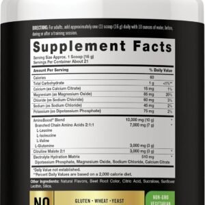 Carlyle Stim Free Pre Workout Powder | BCAA Amino Acids | 7g BCAA | Fruit Punch ...