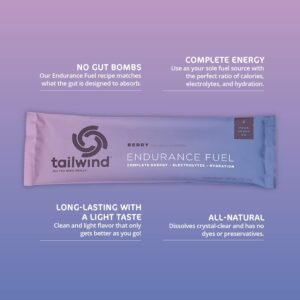 Tailwind Nutrition Endurance Fuel, Grab-and-Go Hydration Drink Mix with Electrol...