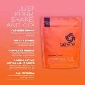 Tailwind Nutrition Endurance Fuel, Caffeine Drink Mix with Electrolytes, Non-GMO...