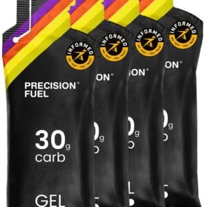 Precision Fuel 30 Energy Gels - Mild, Neutral Flavour Running Gels for Endurance...