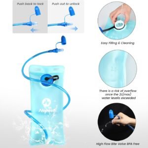 Hydration Backpack with 2L Water Bladder for Cycling, Water Backpack for Hiking ...