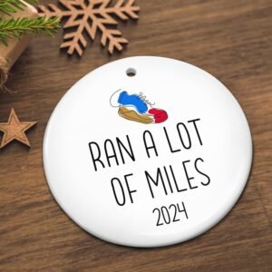 FLAGWIX Running Gifts for Women, Christmas Ornaments 2024 - Christmas, Running G...