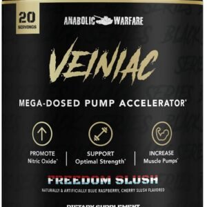 Anabolic Warfare Veiniac Muscle Pump Activator Supplement Stimulant Free Pre-Wor...