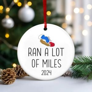 FLAGWIX Running Gifts for Women, Christmas Ornaments 2024 - Christmas, Running G...
