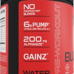 Bucked Up Pre Workout 6 Grams Citrulline, 2 Grams Beta Alanine, and 3 Other Regi...