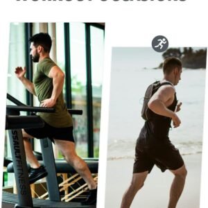 NORTHYARD Men's Athletic Running Shorts 5" Quick Dry Lightweight with Zip Pocket...