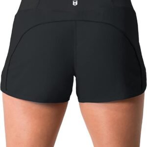 Tough Mode Womens 3" Lightweight Running WOD Volleyball Shorts Workout Mesh Line...