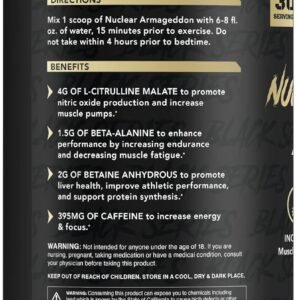Anabolic Warfare Nuclear Armageddon Pre Workout Powder Pre-Workout for Men & Wom...
