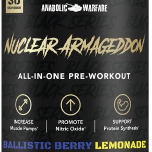 Anabolic Warfare Nuclear Armageddon Pre Workout Powder Pre-Workout for Men & Wom...