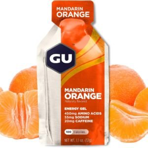 GU Energy Original Sports Nutrition Energy Gel, Mandarin Orange, 8 Count