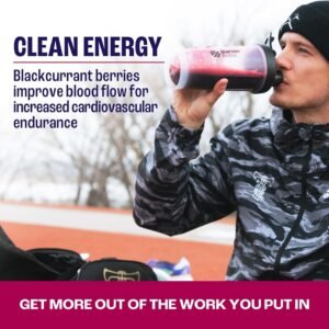 All Natural Vegan Pre Workout, with 120mg Caffeine I Clean Energy, Endurance, Re...