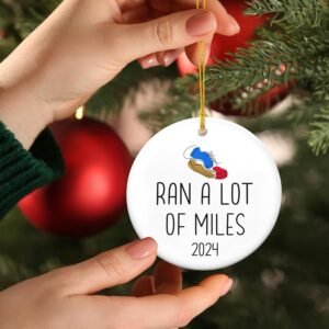 FLAGWIX Running Gifts for Women, Christmas Ornaments 2024 - Christmas, Running G...