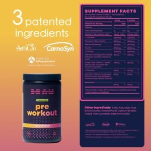 BEAM Be Amazing Vegan Stim Free Pre-Workout Powder | Energy Booster Powdered Dri...