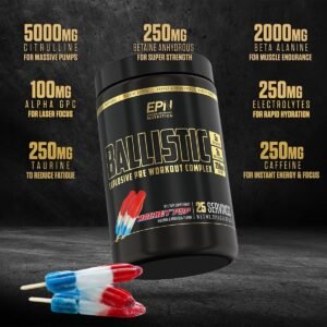 BALLISTIC Pre Workout | #1 New Pre Workout Powder w/ Nitric Oxide Booster, Elect...