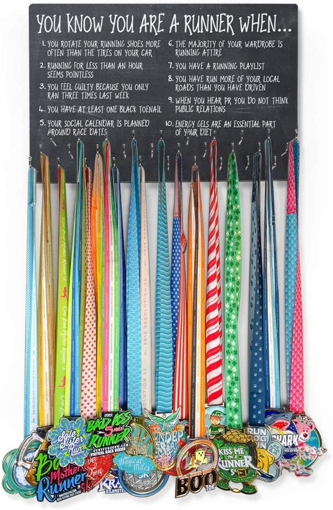 Gone For a Run Hooked on Medal Hanger | You Know You're a Runner When