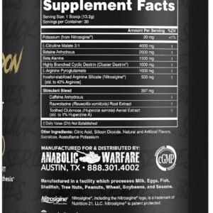 Anabolic Warfare Nuclear Armageddon Pre Workout Powder Pre-Workout for Men & Wom...