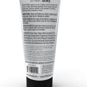 Fresh BALLS Deodorant For Men: Anti Chafing Ball Cream to Powder for Men’s Groin...