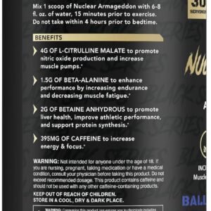 Anabolic Warfare Nuclear Armageddon Pre Workout Powder Pre-Workout for Men & Wom...