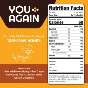 You Again Super Honey Chocolate Packets | Pre & Mid-Workout Clean Energy Gel | P...