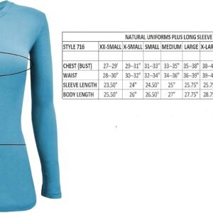 Natural Uniforms Women's Under Scrub Tee Crew Neck Long Sleeve T-Shirt