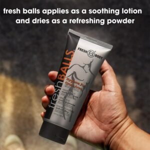 Fresh BALLS Deodorant For Men: Anti Chafing Ball Cream to Powder for Men’s Groin...
